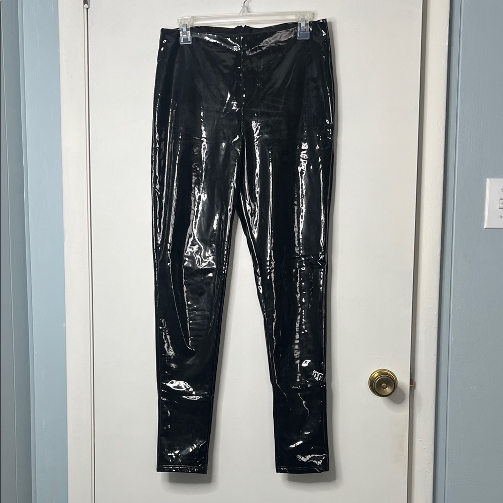Kancan Black Patent Leather Leggings